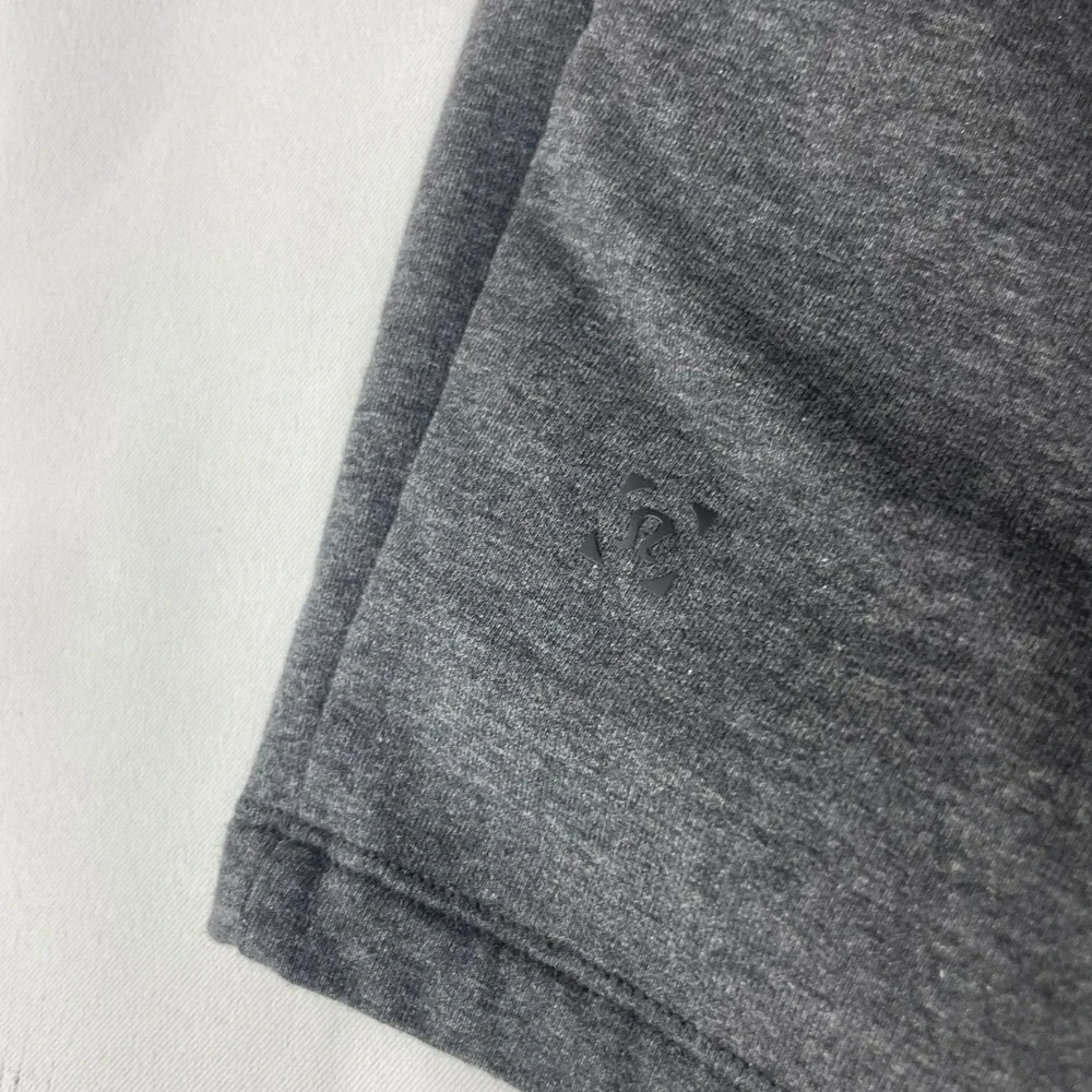 Lululemon Mens City Sweat Short Heathered Charcoal Grey Athletic Gym Shorts L